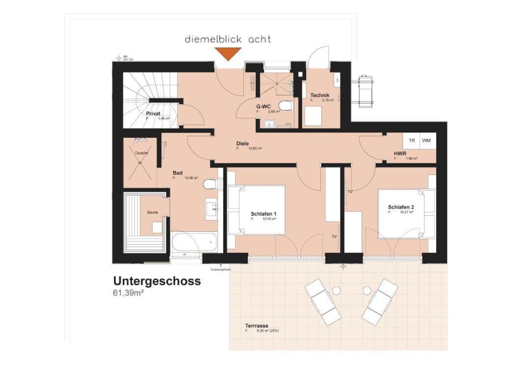 Diemelblick Acht - Ferienhaus Fuer 6 Personen Mit Sauna, Garten Und Dachterrasse Mit Panoramablick Heringhausen Bagian luar foto