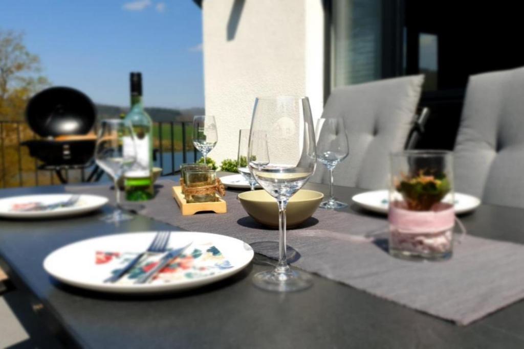 Diemelblick Acht - Ferienhaus Fuer 6 Personen Mit Sauna, Garten Und Dachterrasse Mit Panoramablick Heringhausen Bagian luar foto